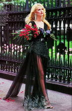 Load image into Gallery viewer, 1980S KIMIJIMA FLOWERS VELVET NET DRESS
