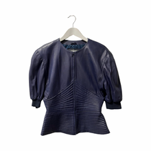 Load image into Gallery viewer, 1980S CLAUDE MONTANA NAVY LEATHER SUIT
