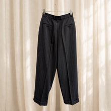 Load image into Gallery viewer, 80S/90S GREY PINSTRIPE TROUSERS
