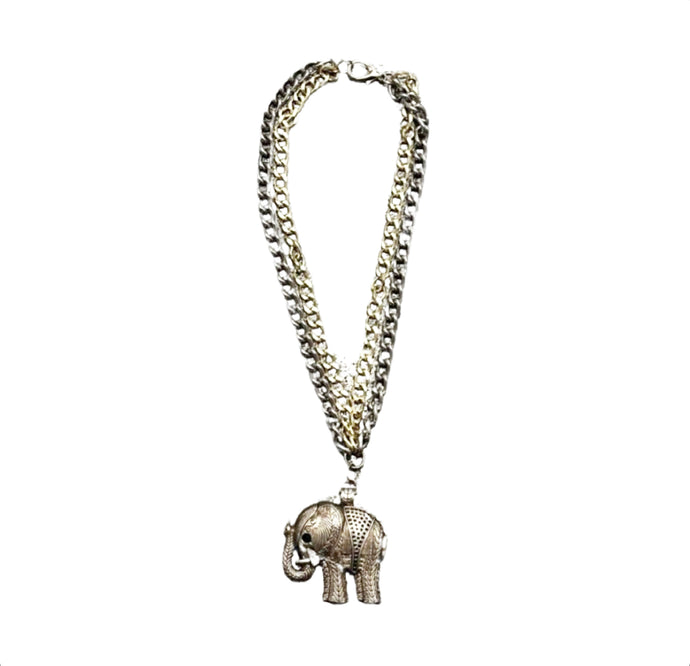 VINTAGE COSTUME ELEPHANT NECKLACE