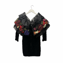 Load image into Gallery viewer, 1980S KIMIJIMA FLOWERS VELVET NET DRESS
