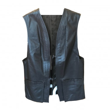 1970S BROWN LEATHER WAISTCOAT