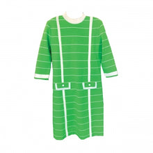 Load image into Gallery viewer, KNIT GREEN STRIPED DRESS
