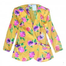 Load image into Gallery viewer, UNGARO YELLOW FLORAL JACKET
