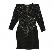 Load image into Gallery viewer, VINTAGE SHEER SEQUIN DRESS
