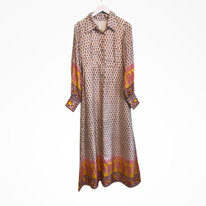 1970S MAXI PRINT DRESS